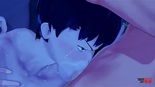 Kageyama from Haikyuu in a Orgy in the air 5 mens Yaoi Video - Asian Japanese Manga Anime Hentai Gay Porn