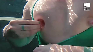 Kinky Axel Abysse Tears His Hole In Pool Solo Anal Torment